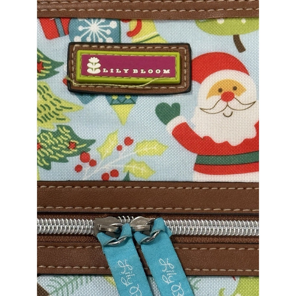 Lily Bloom Christmas Santa Shoulder Bag Purse - Picture 4 of 16